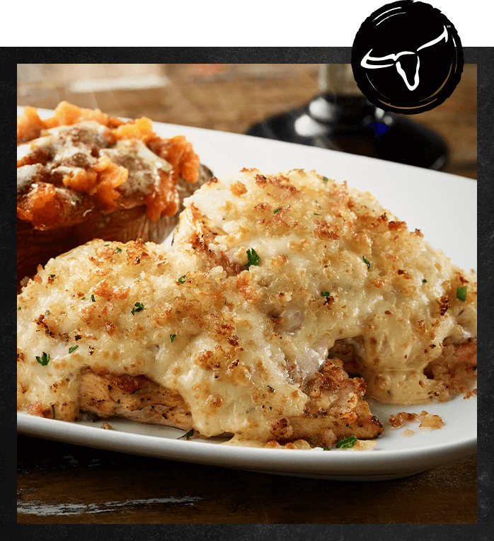 The Parmesan Crusted Chicken.