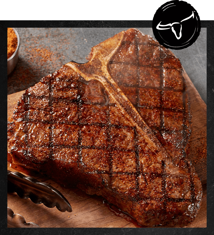 The LongHorn steak.